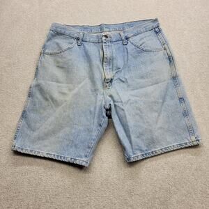 Rustler Denim Jorts Blue Wash Men’s Size 38 Casual Shorts Preowned